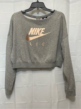 Nike Air Cropped Sweatshirt Rose Gold
Logo Back Zipper M